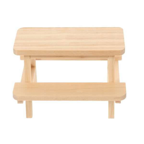 Mini Tavolo da Picnic in Legno per Decorazioni di Mini Case e Scenografie