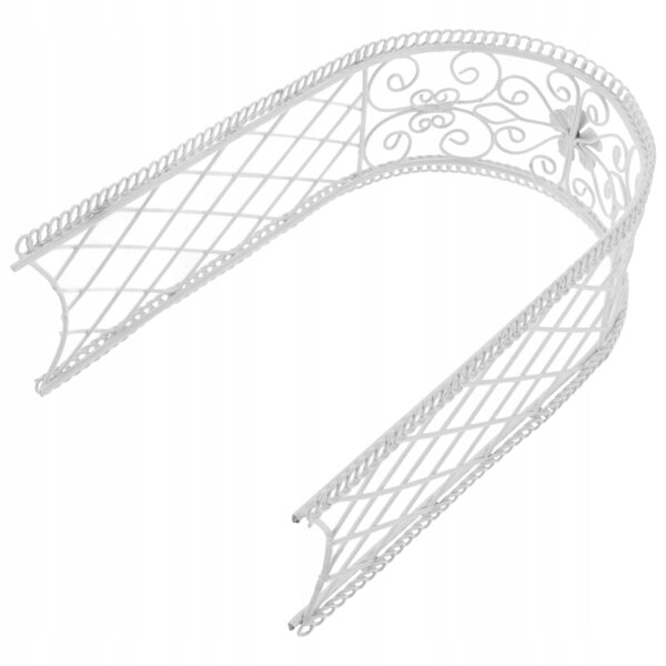 Mini Arco Decorativo in Ferro Bianco per Eleganti Decorazioni Miniature
