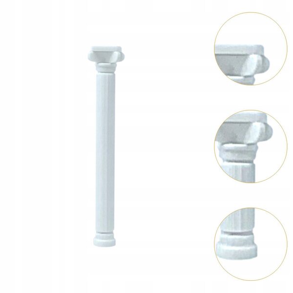 Lot de 6 mini colonnes romaines en bois 6 cm, décoration classique et élégante