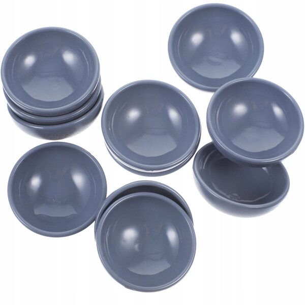 Set 12 Mini Ciotole Realistiche in Plastica per Case delle Bambole 2,7 cm