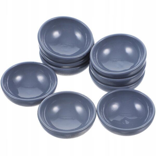 Set 12 Mini Ciotole Realistiche in Plastica per Case delle Bambole 2,7 cm