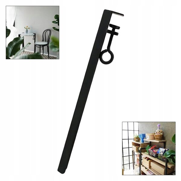 Noga regolabile in metallo per tavolino casa delle bambole scala 1:16 nero