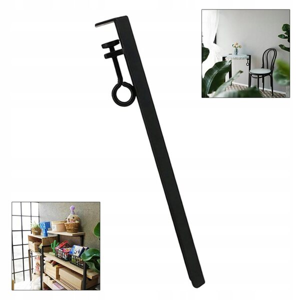 Noga regolabile in metallo per tavolino casa delle bambole scala 1:16 nero