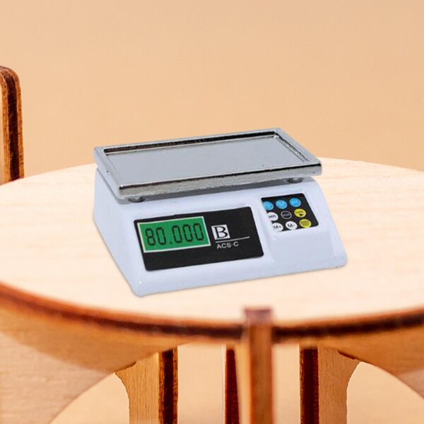1:12 Waga elektronische Miniatur für Puppenhäuser aus langlebigem Metall