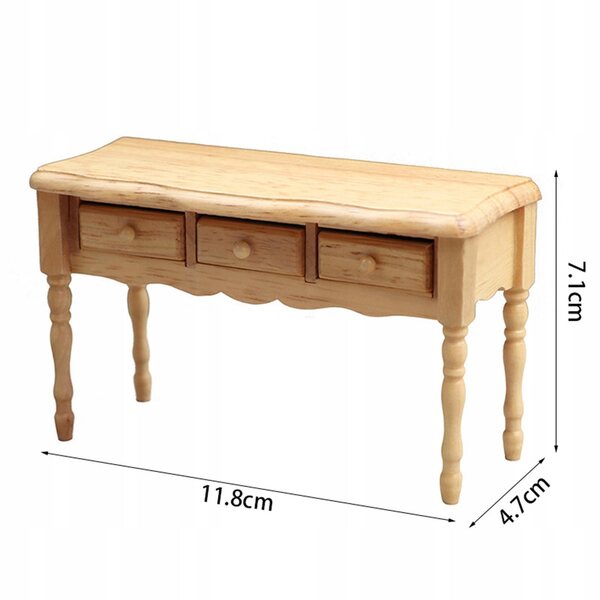 1/12 Tischminiatur für Puppenhaus, elegantes und dekoratives Accessoire