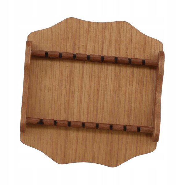 Stand espositivo in legno per servizio da tavola scala 1:6 per casette delle bambole