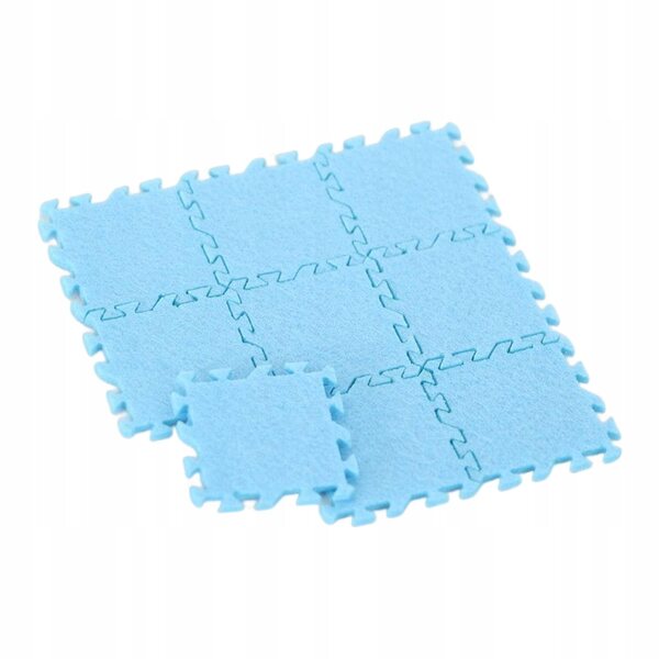 Set 9 tappeti miniatura 1:12 per domani delle bambole decorativi blu