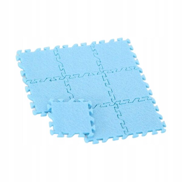 Set 9 tappeti miniatura 1:12 per domani delle bambole decorativi blu