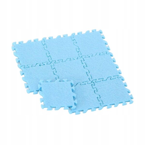 Set 9 tappeti miniatura 1:12 per domani delle bambole decorativi blu