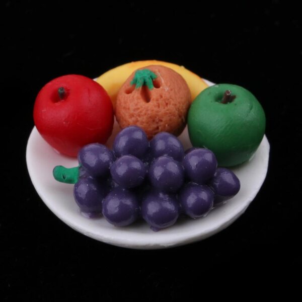 Miniature Talerz Fruit 1:12 til Dukkehus køkkentilbehør