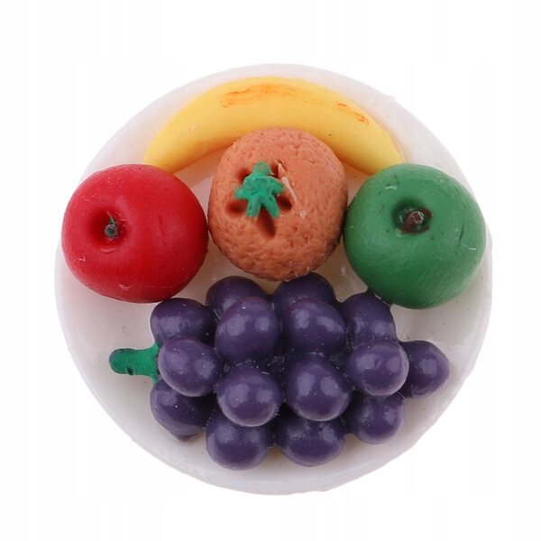 Miniature Talerz Fruit 1:12 til Dukkehus køkkentilbehør