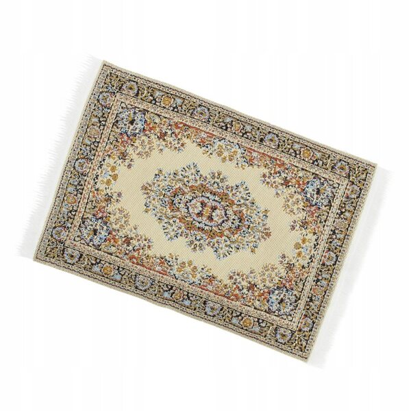 Mini tappeto tessuto 1:12 per casa delle bambole, 10x15 cm multicolore