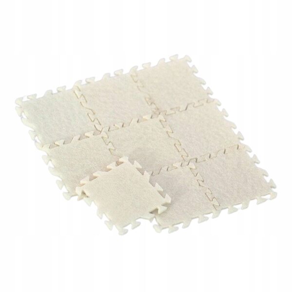 Lot de 9 tapis miniatures 1:12 pour maisons de poupées décoratifs blancs