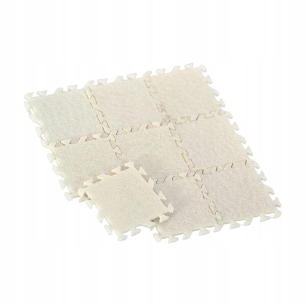 Lot de 9 tapis miniatures 1:12 pour maisons de poupées décoratifs blancs
