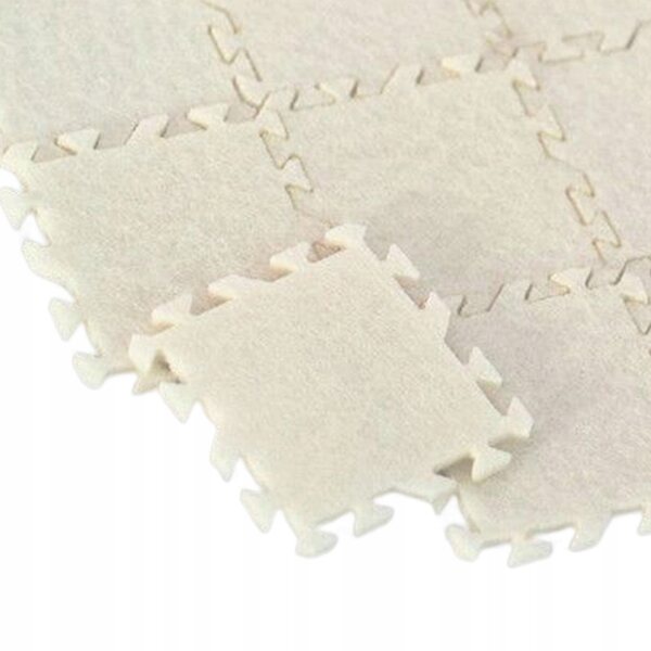 Lot de 9 tapis miniatures 1:12 pour maisons de poupées décoratifs blancs