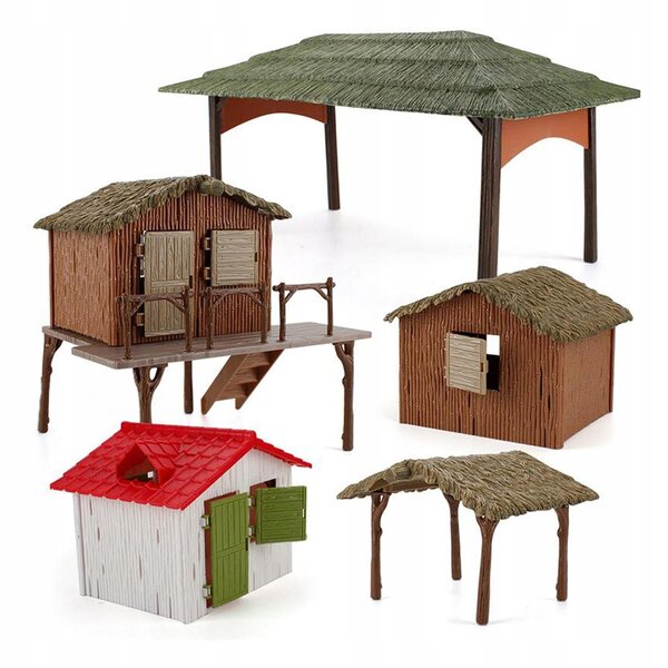 Ein Märchenhaus in einer Mikrolandschaft: ein Baumodell für einen Miniaturgarten zum Selbermachen