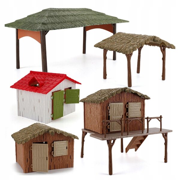 Ein Märchenhaus in einer Mikrolandschaft: ein Baumodell für einen Miniaturgarten zum Selbermachen