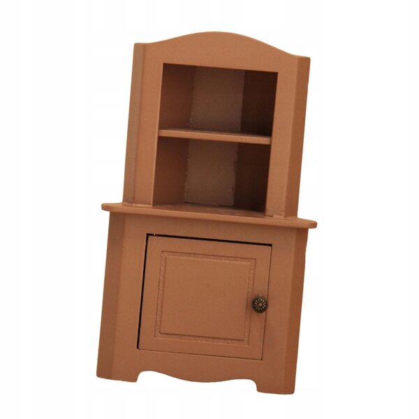 Miniatura Scaffale in Legno 1:12 per Casa delle Bambole Rosa Realistica