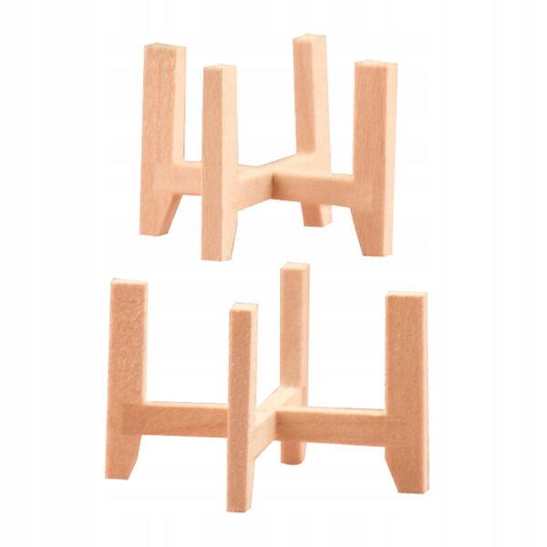 Lot de 2 Mini Dondichettes en Bois pour Décorations et Projets DIY Beige