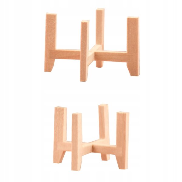 Lot de 2 Mini Dondichettes en Bois pour Décorations et Projets DIY Beige