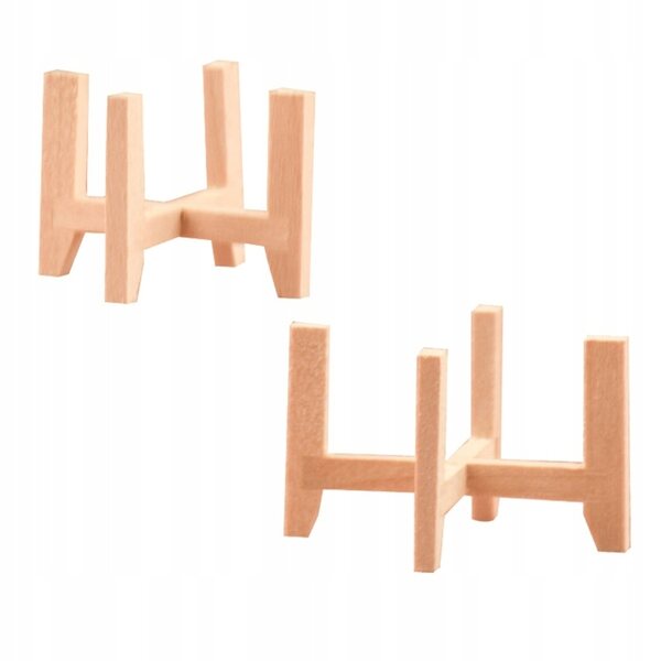 Lot de 2 Mini Dondichettes en Bois pour Décorations et Projets DIY Beige