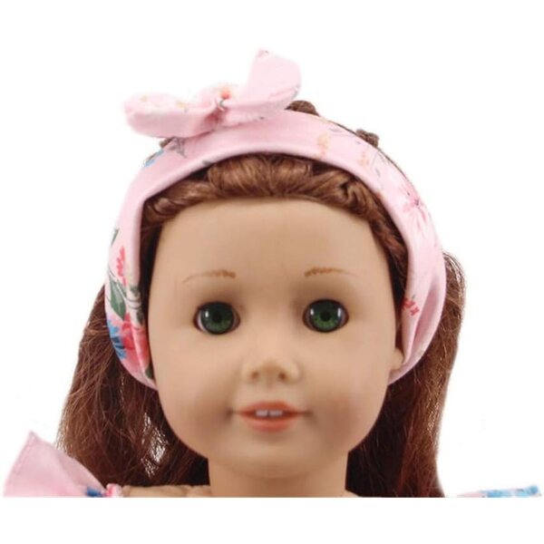 Overalls und Stirnband für American Doll 46 cm Lässige Blumenkleidung Uteruik