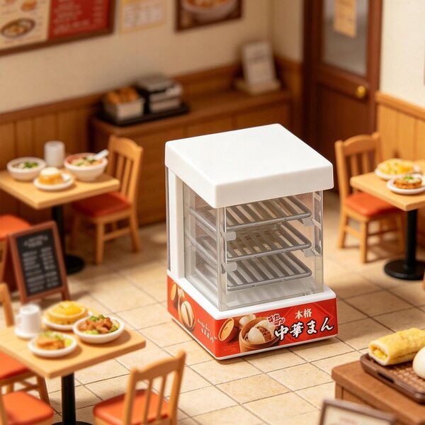 1:12 Miniatur-Essensschrank in Weiß für ein Puppenhaus – realistische Möbel