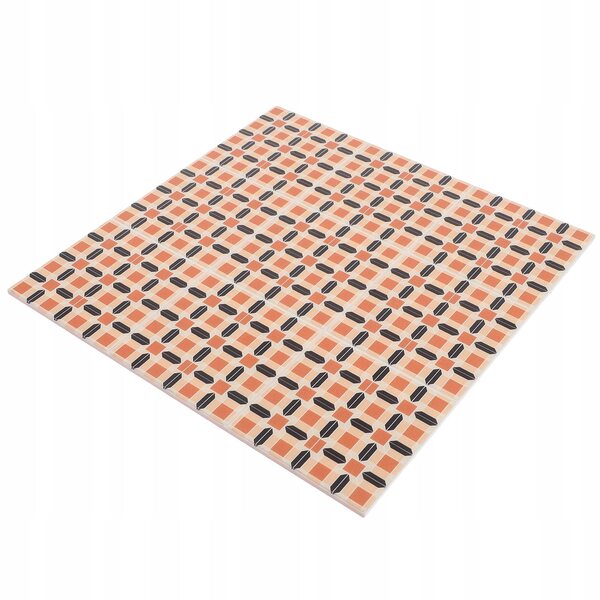 Mini pavimento decorativo stile vintage per casa delle bambole in ABS multicolore