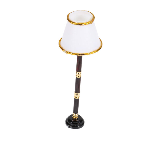 Mini lampada da tavolo retro in scala 1:12 per casa delle bambole