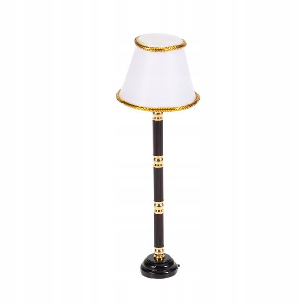 Mini lampada da tavolo retro in scala 1:12 per casa delle bambole