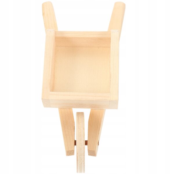 Miniatuur houten kruiwagenmodel voor miniatuurtuinen en decoraties