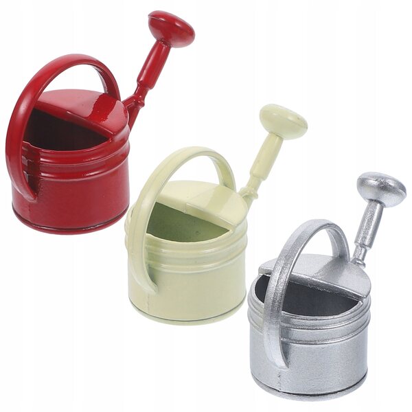 Set 3 Mini Konewki Multicolore per Casa delle Bambole e Paesaggi in Miniatura