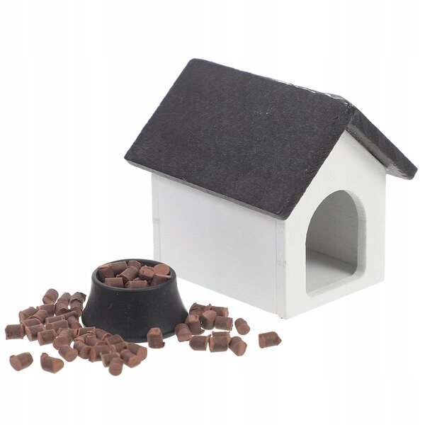 Mini recinto in legno con accessori per casa delle bambole e decorazioni
