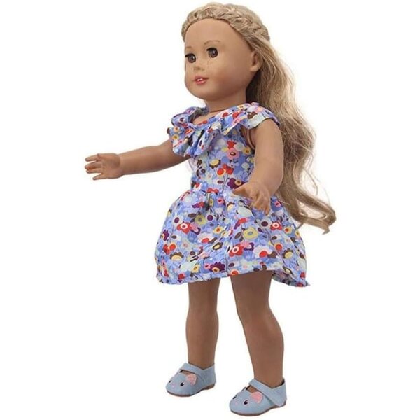 Abito Floreale Casual per Bambola Americana da 46 cm - Marca Uteruik