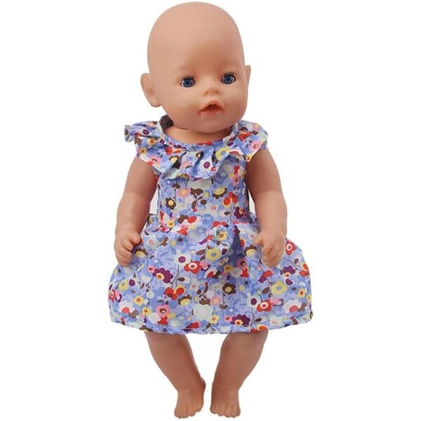 Abito Floreale Casual per Bambola Americana da 46 cm - Marca Uteruik