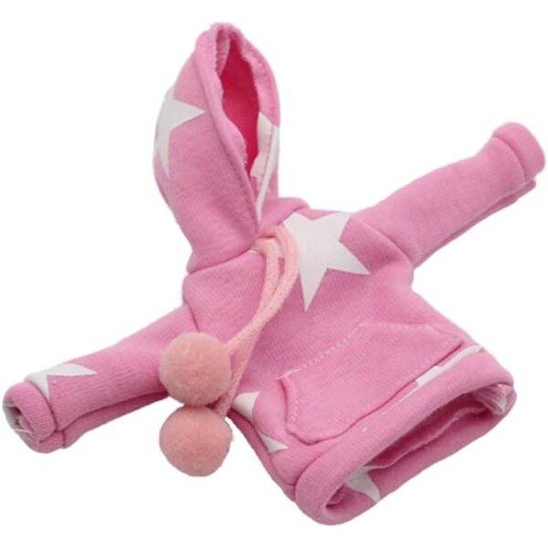 Felpa con Cappuccio Rosa per Bambole 11"/30 cm - Accessori Moda Uteruik