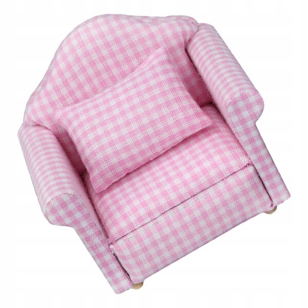 Miniatur-Sofa in Rosa für das Puppenhaus – realistische und sichere Miniaturmöbel