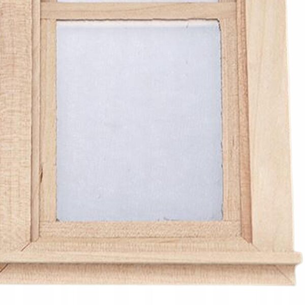 Miniatuur houten raam voor poppenhuis 1:12 decoratie 9x14 cm