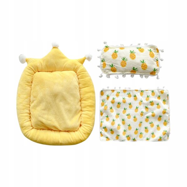 Set di biancheria da letto per bambole morbido e colorato in scala 1:6