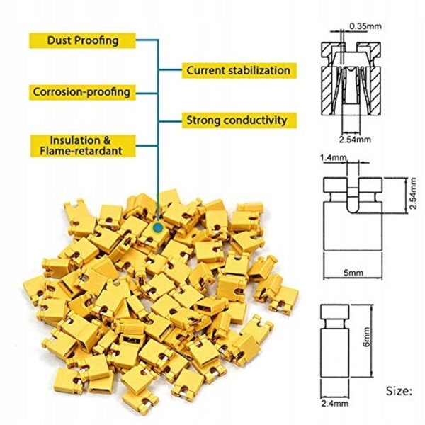 2,54-mm-Stecker- und Buchsenabdeckungsset für Arduino und PCB – 335 Teile