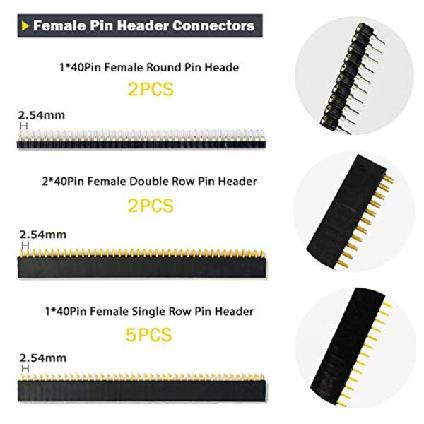 2,54-mm-Stecker- und Buchsenabdeckungsset für Arduino und PCB – 335 Teile