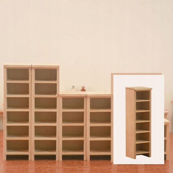 1:12 Miniatur-Puppengarderobe aus Holz für das Puppenhaus