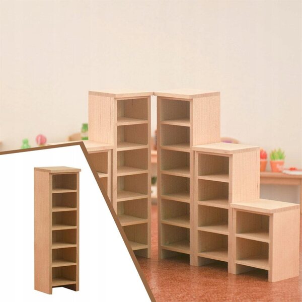1:12 Miniatur-Puppengarderobe aus Holz für das Puppenhaus