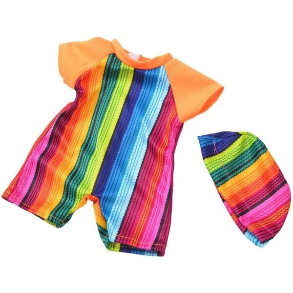 Costume da bagno e cuffia per bambola 46 cm - Accessori moda Uteruik