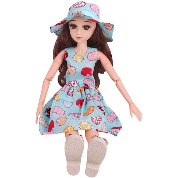 Abito BJD 60 cm con Cappello Stampa Frutta Costume Casual Bambola Scala 1/3
