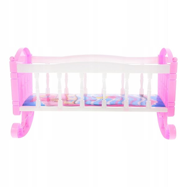 Letto in plastica multicolore per bambole, accessorio ideale per casette di bambole