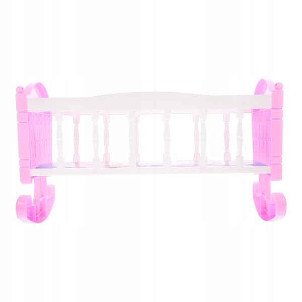 Letto in plastica multicolore per bambole, accessorio ideale per casette di bambole
