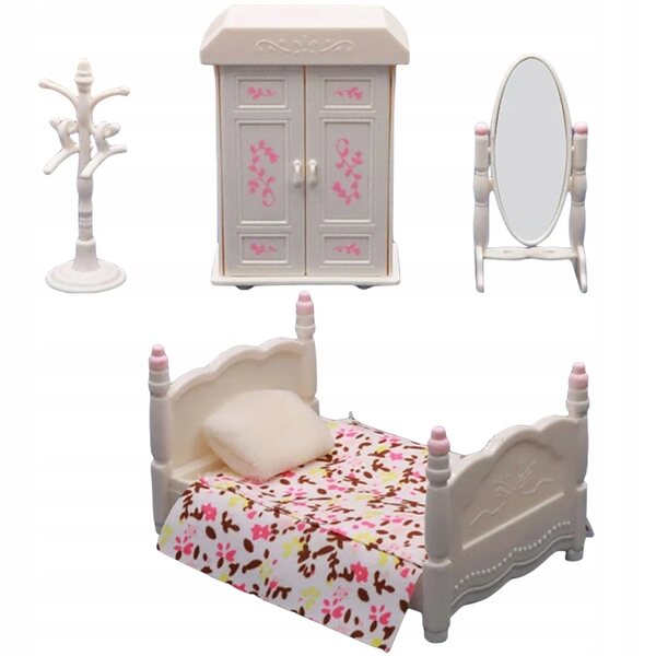 Set Mini Mobili Realistici per Camera da Letto in Miniatura per Bambini e Decorazione