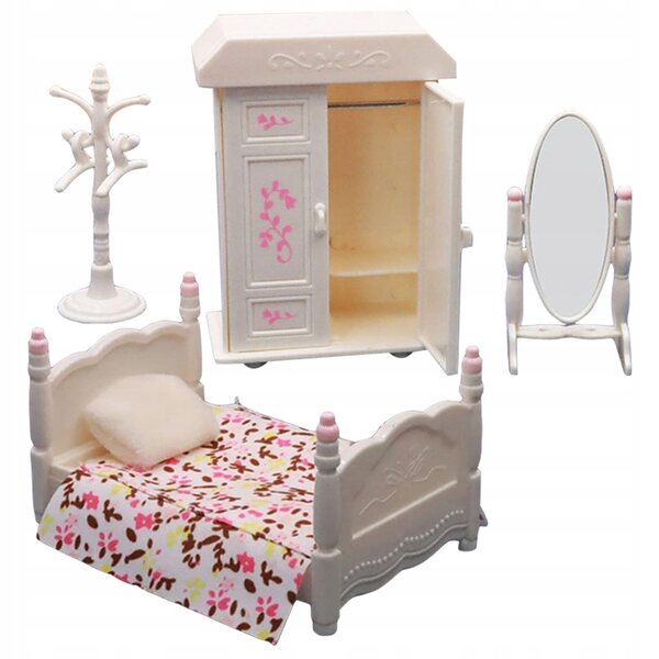 Set Mini Mobili Realistici per Camera da Letto in Miniatura per Bambini e Decorazione