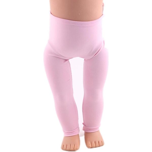 Leggings Rosa per Bambola 46 cm - Pantaloni Casual per American Doll 18 Pollici